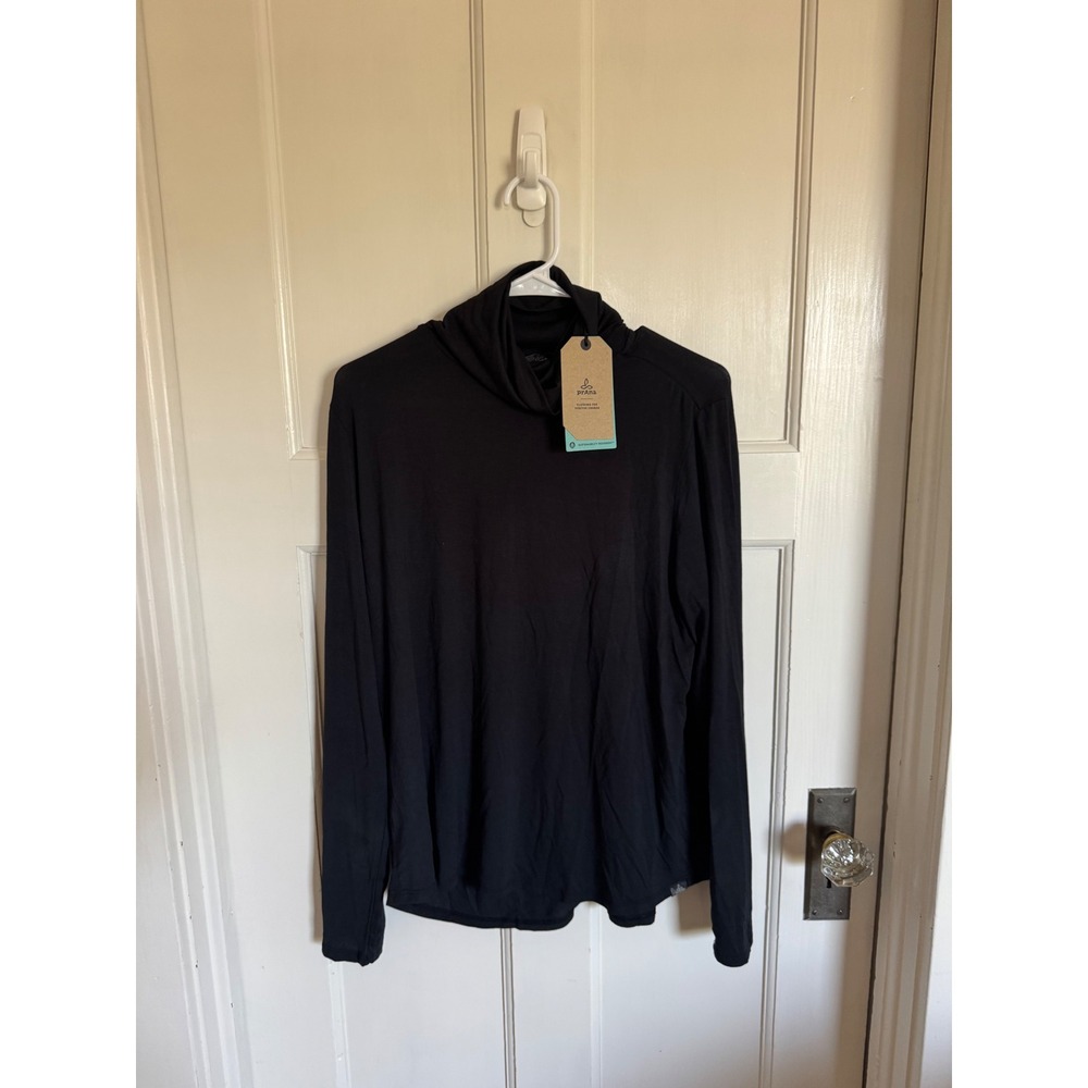 NWT Prana black Foundation Turtleneck size xl